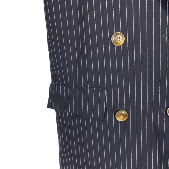 CHOOSY SUIT YOURSELF DOUBLE BREASTED TIE WAIST NOTCH COLLAR JACKET MINI DRESS - Picture 12 of 15